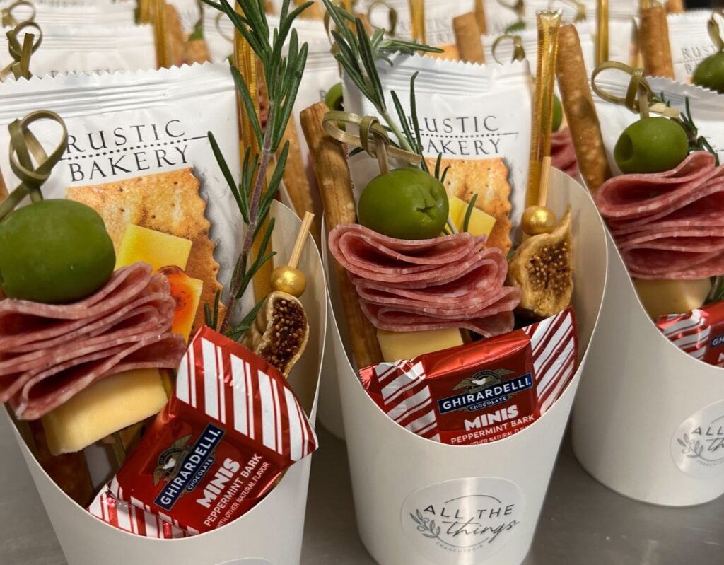 Holiday Charcuterie Cups
